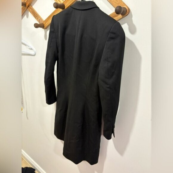 The Kooples Leather Trimmed Tuxedo Dress - Picture 8 of 15